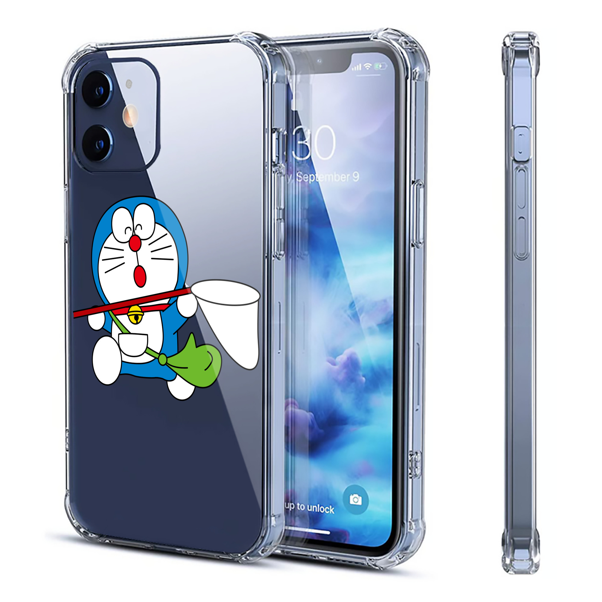 （画像用） ドラえもん Doraemon 【iPhone 12シリーズ対応】透明スマホケース（クリアソフトケース）